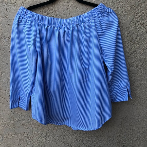 Striped off the shoulder top size: - Picture 3 of 6